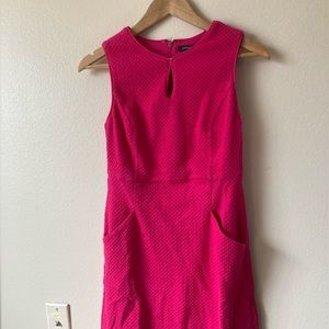 Bright pink evening dress